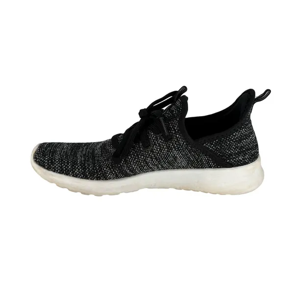 Adidas Cloudfoam‎ Pure Running Shoes Womens 7.5 Black White DB0694 Sneakers - Image 2