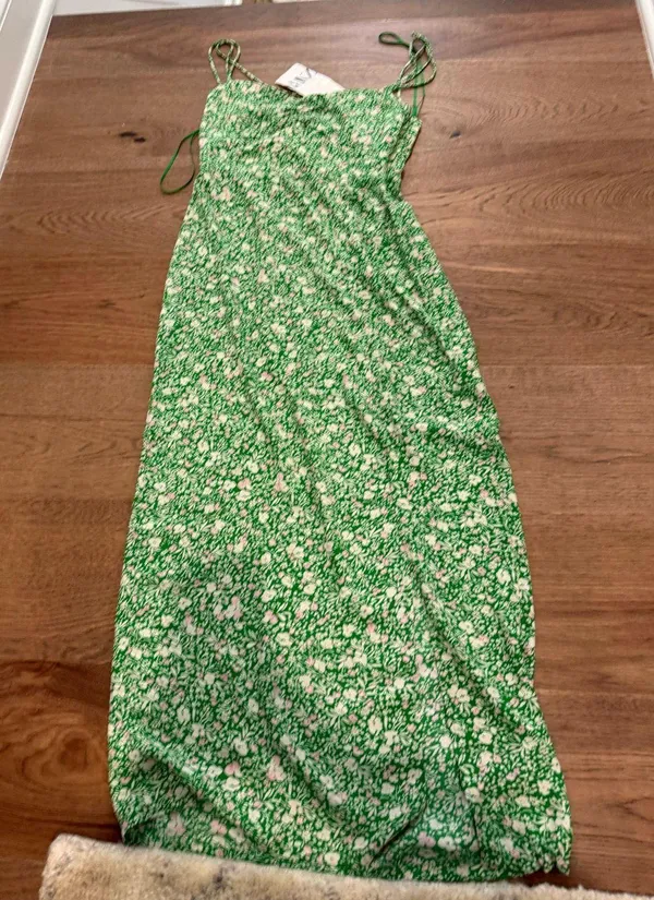ZARA Green Maxi Dress - Image 3