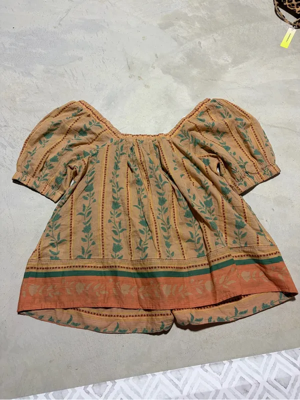 Free people Santorini Boho Square-Neck Peasant Top small - Image 11