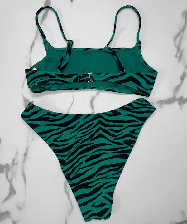 Target Green Zebra Bikini - Image 2