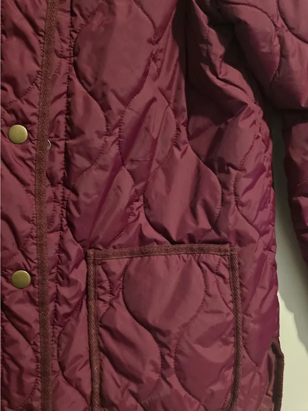 St. John's Bay Quilted Wine-Red Puffer Jacket - Image 11