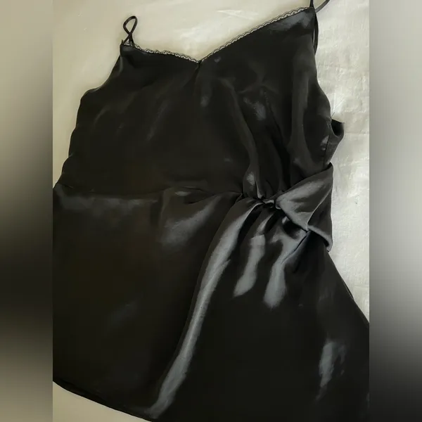 ZARA Black Strappy Top - Minimalist Camisole - Size XL - Image 3