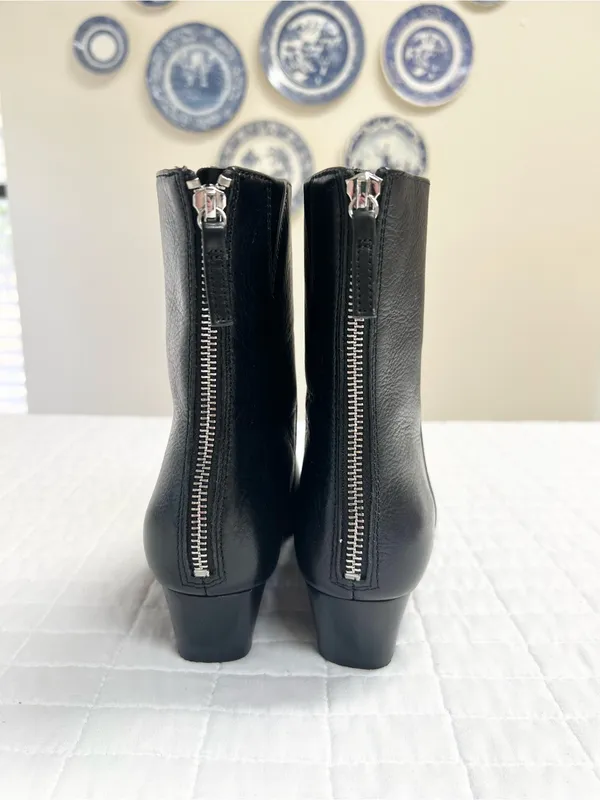 Madewell The Lexie Ankle Boot in True Black Leather Size 8.5 - Image 6