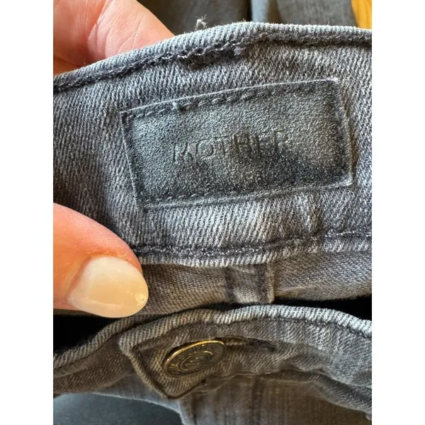 Mother Jeans Women 25 Washed Black Gray Mid Rise Dazzler Lighting‎ Up Lanterns - Image 10