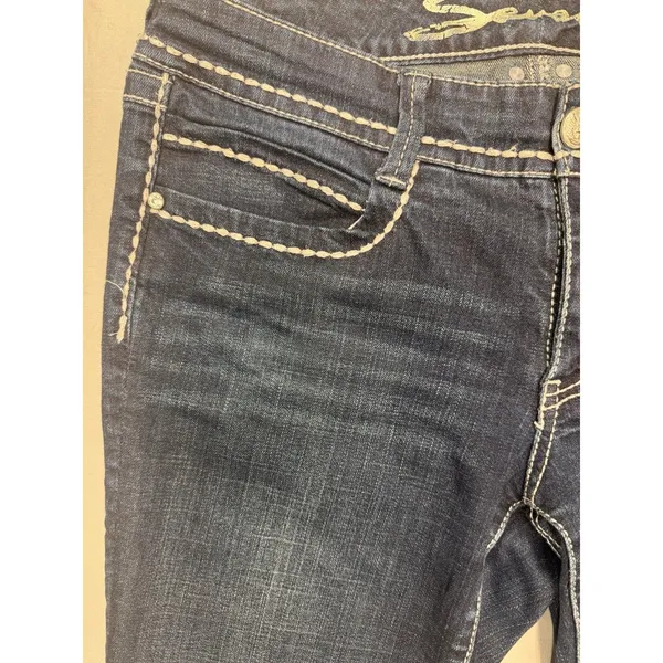 Vintage Seven For All Mankind Skinny Jeans Women's 10 Blue Denim Y2K EUC - Image 5