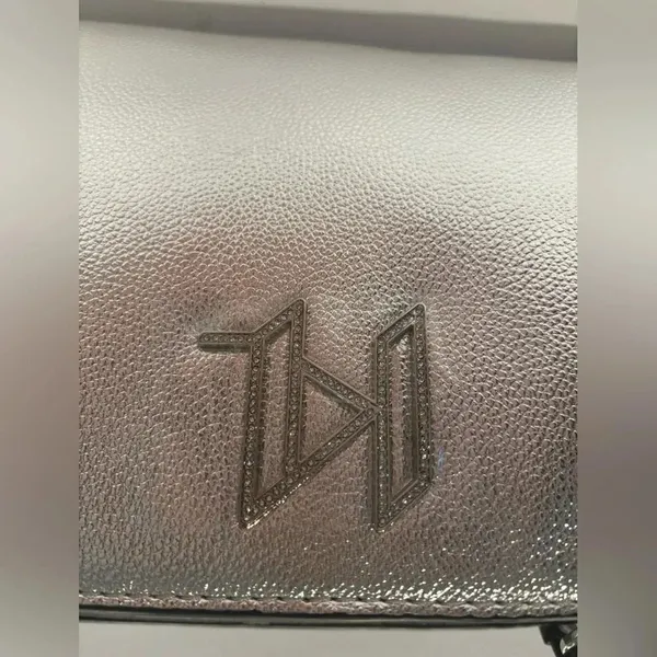 Karl Lagerfeld Paris Silver Crossbody / Shoulder Bag NWT - Image 2