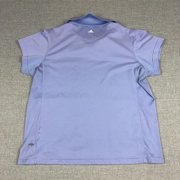 Adidas Golf Polo Shirt Womens Medium Purple Fisher's Island Golf Course - Image 12