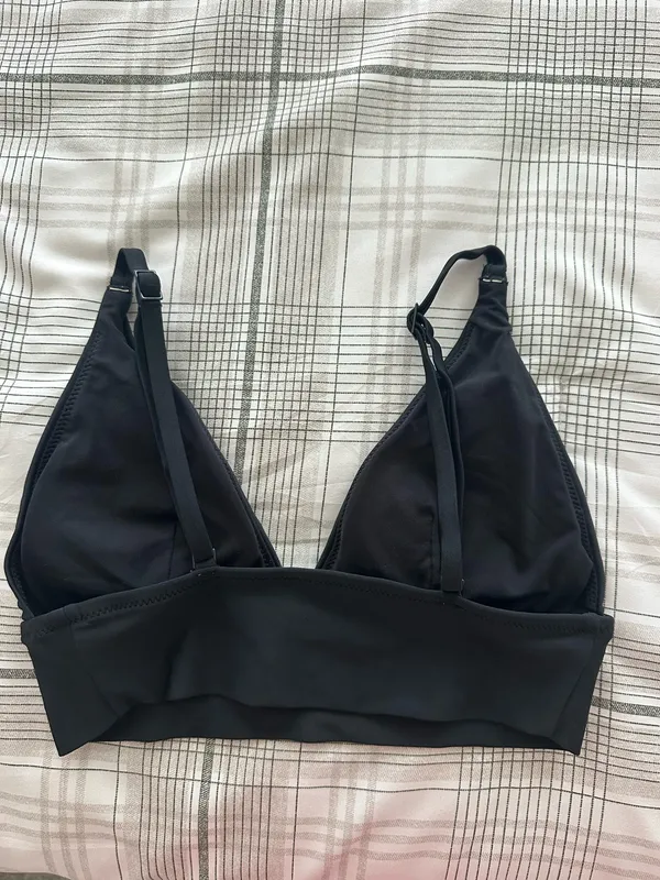 Aerie Black Longline Bikini Top - Image 3