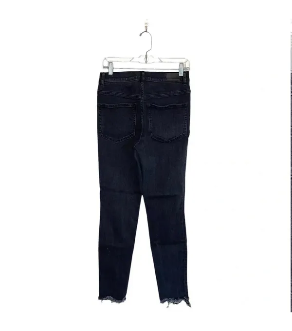 Express Perfect Denim Charcoal Black High Rise Ankle Skinny - Image 6