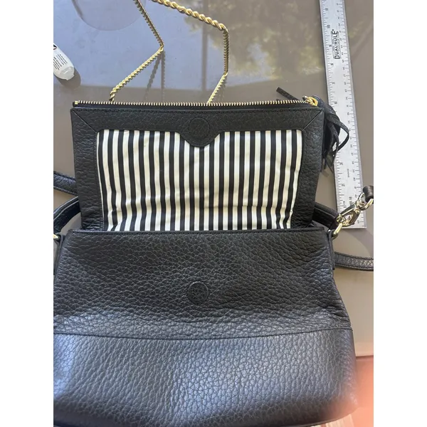 Kate Spade Southport Avenue‎ Mini Maria Black Leather Crossbody Handbag Purse - Image 5