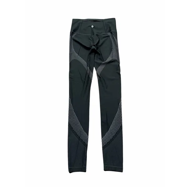 Lululemon Mapped Out High-Rise SenseKnit Tight 28" Womens 6 Black Glacier Grey - Image 5