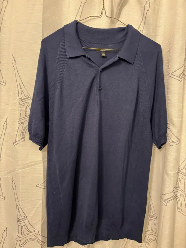 Alfani MENS top Navy blue Sz. L - Image 3