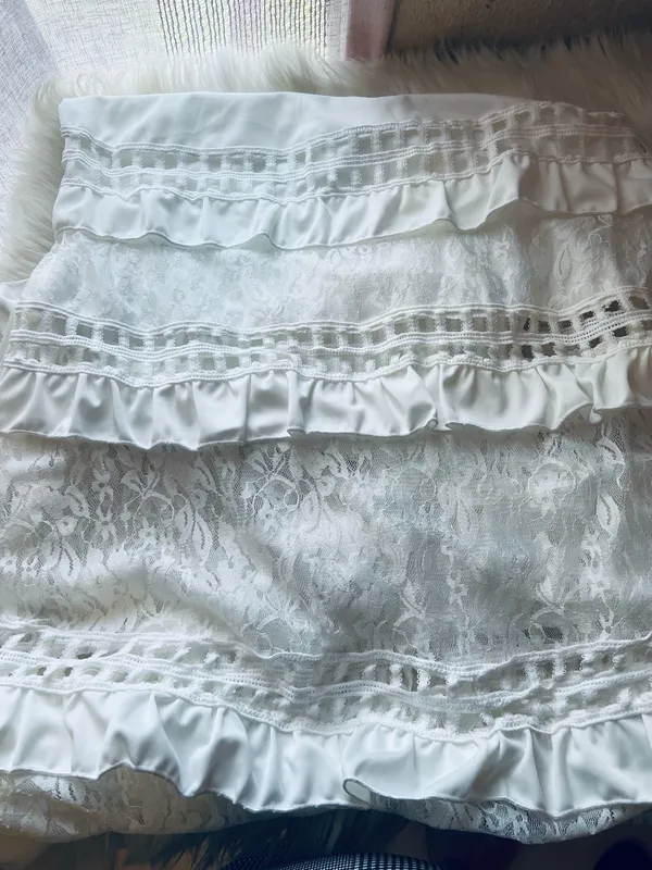 White Wedding Maxi Dress Size M - Image 6