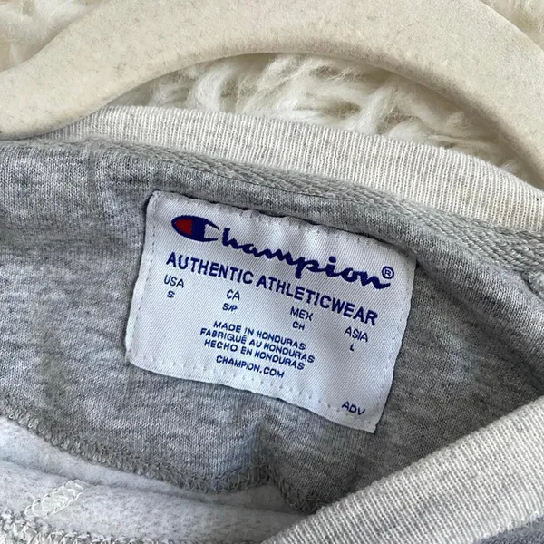 Champion Grey Pullover You'Re Peachy Embroidered Sweatshirt Activewear Sporty - Image 5