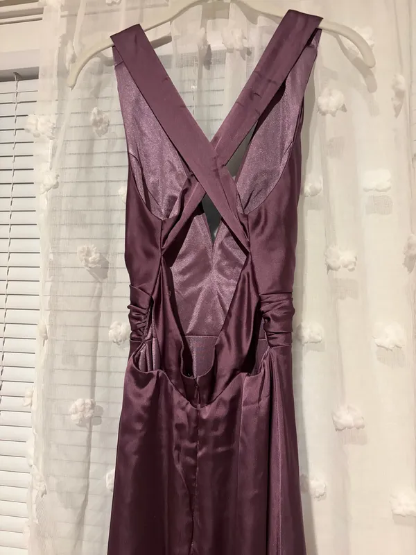 Azazie Dress Bridesmaid Plum - Image 4