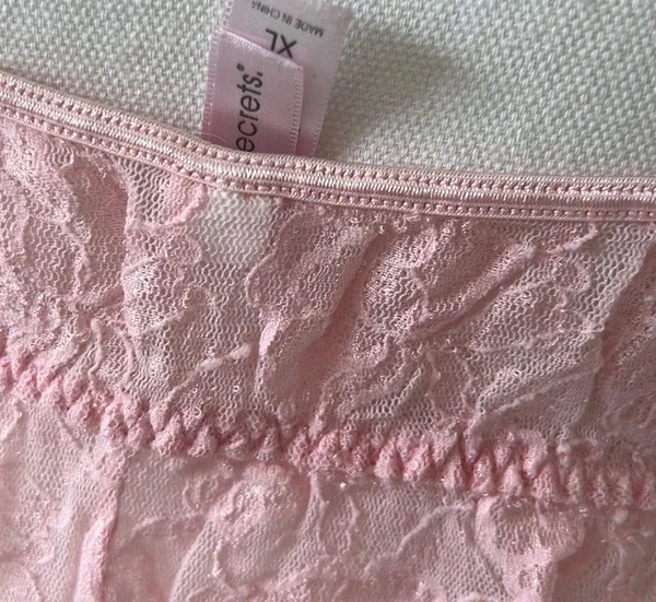 Pink Lace Coquette Slip Size L - Image 5