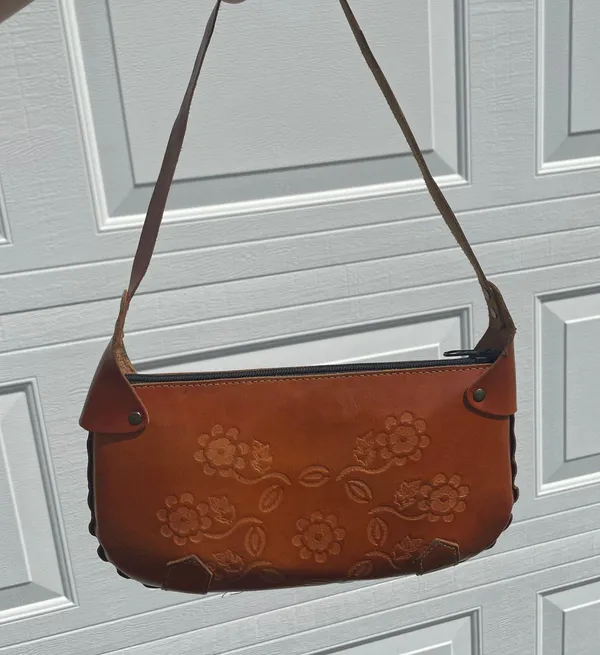 Genuine Leather Brown tote bag - Image 2