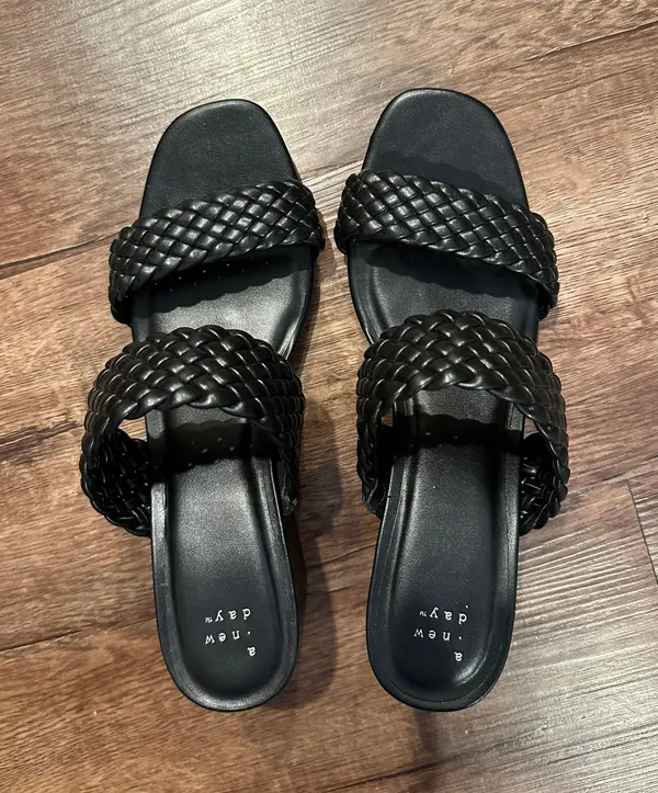 A New Day Black Braided Heels - Image 2