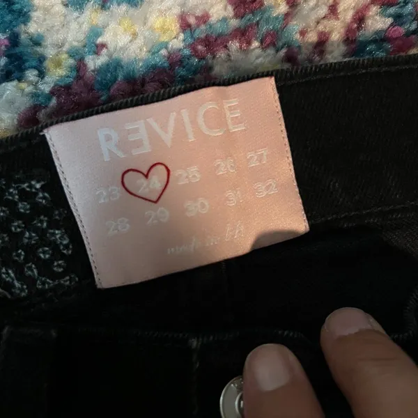 Revice Hourglass Fit Love Noir Black Size 24 90s Straight Leg Mom‎ Jeans NEW - Image 11