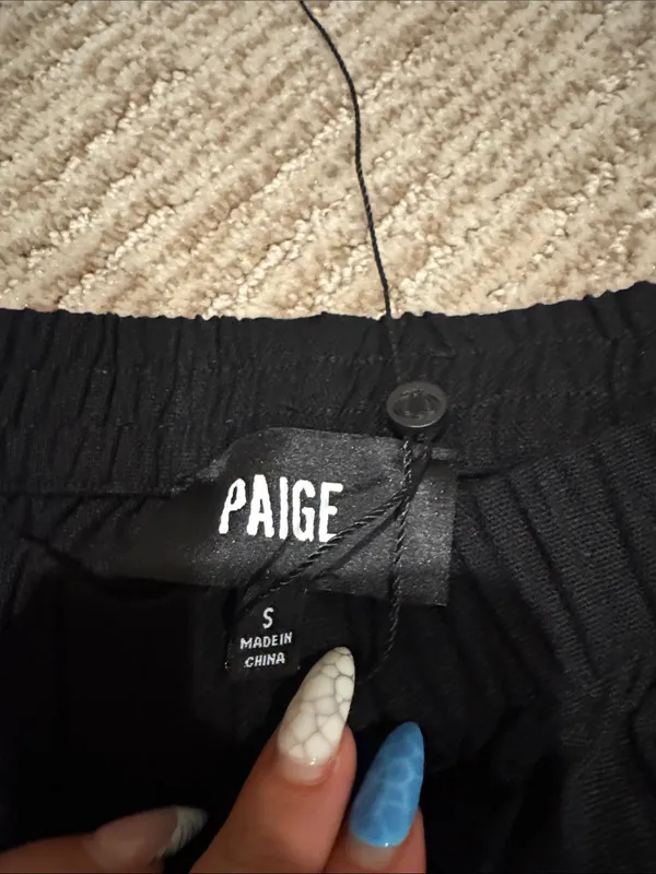 PAIGE Black Wide-Leg Women's Pants - Image 2