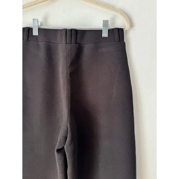 NWT OGL FuzzLuxe High Rise Straight Leg Pull On Pleated Pants Black Size XS - Image 5