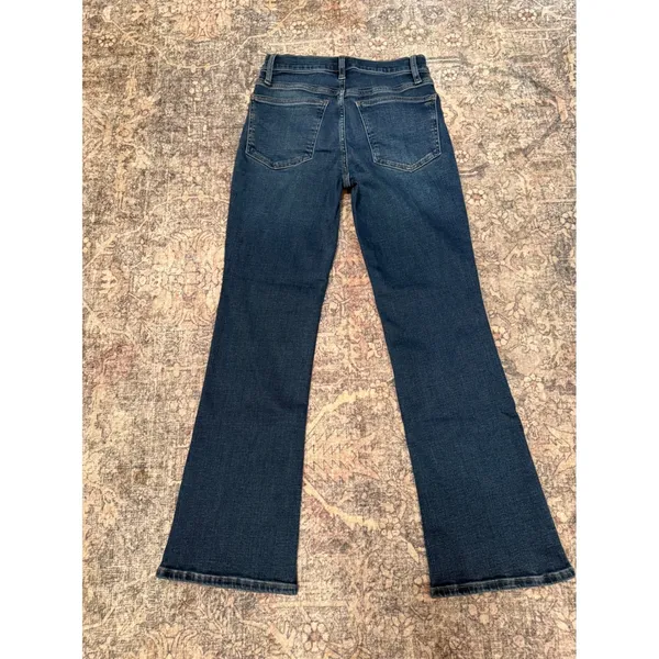 NWT Madewell Mid-Rise Kick Out Jeans Size 26 Dark Indigo Ankle Flare - Image 2