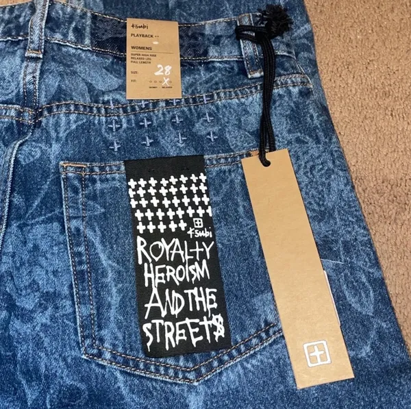 NWT ksubi floral relaxed jeans - Image 4