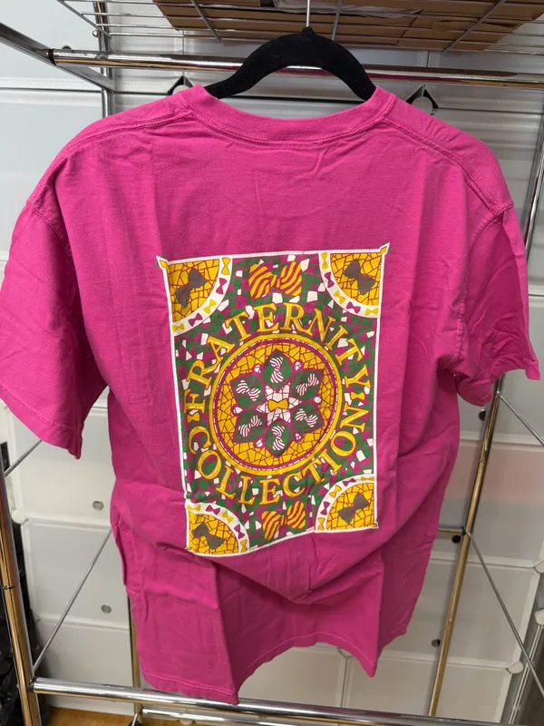 The Fraternity Collection Magenta Pocket Tee  - Image 3