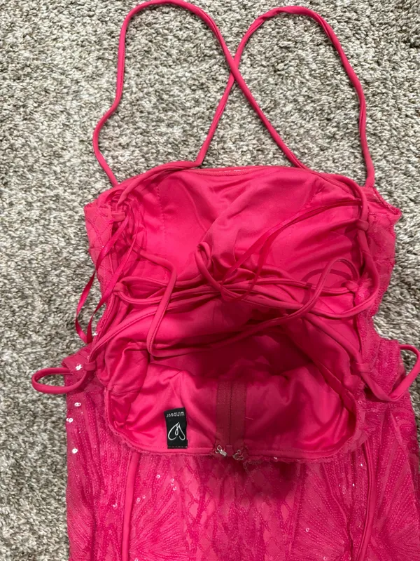 Windsor Hot Pink Maxi Dress - Image 4