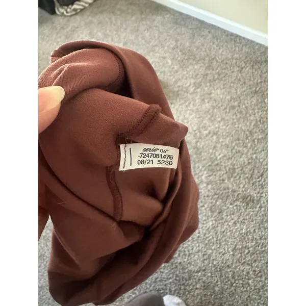 OFFLINE by Aerie Real Me High Waisted Crossover Flare Legging Size XS Rust Brown - Image 4