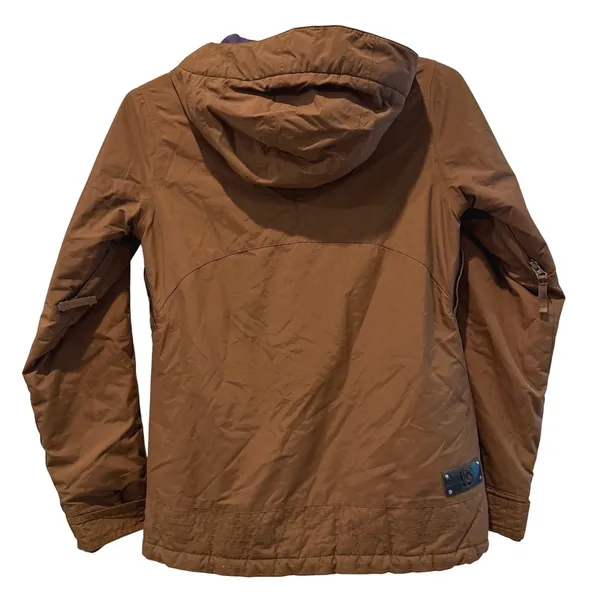 Burton Ski Snowboard Jacket Brown DryRide Hooded Winter Parka Women Small - Image 6