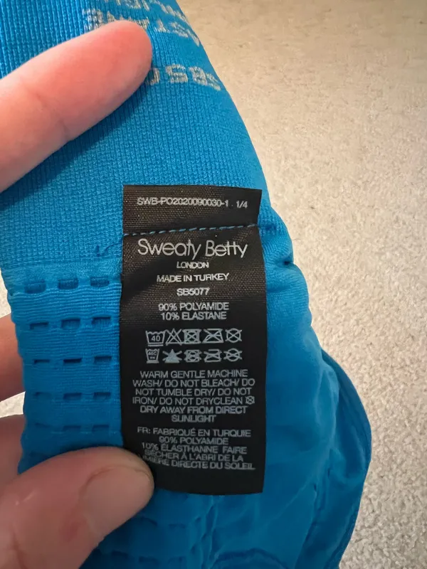 Sweaty Betty Sports Bra Blue - Image 5