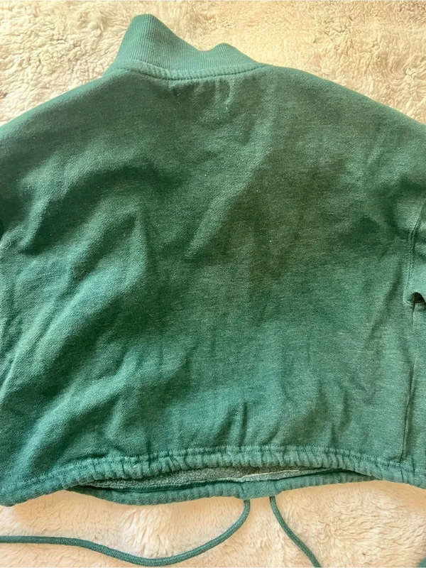 La Hearts Forest Green Half-Zip women’s sweatshirt - Image 3