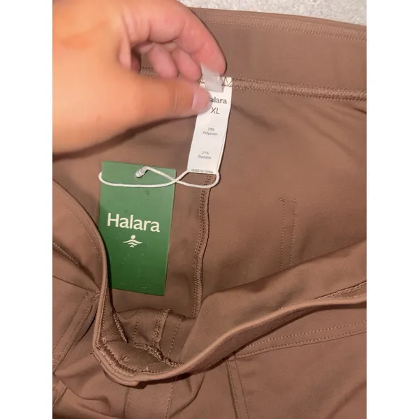NWT Halara Wide Leg Stretch Trousers‎ Brown High Waist Smart Casual Size xl - Image 6