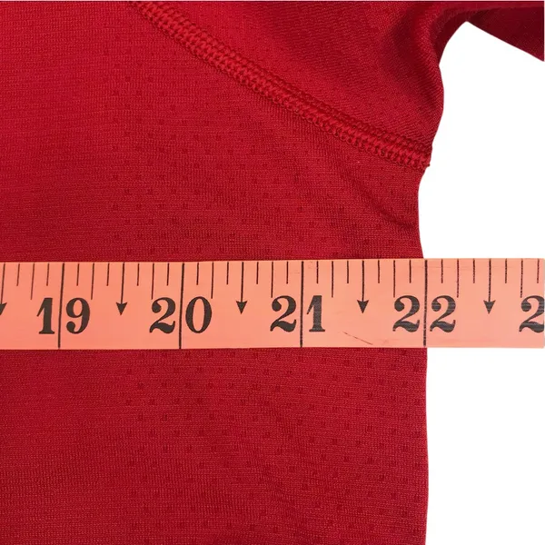 LULULEMON Swiftly Tech LS Shirt Women 18 Red Athletic Yoga Comfort Sporty Outdoo - Image 11