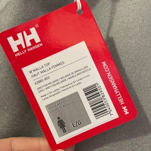 Helly Hansen Gray Malla Sleeveless Top, NWT - Image 3