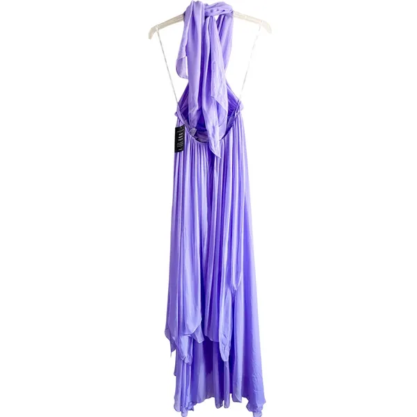 Retrofete Ina Silk Chiffon Maxi Dress Wisteria NWT Medium Wedding Guest Gala - Image 10