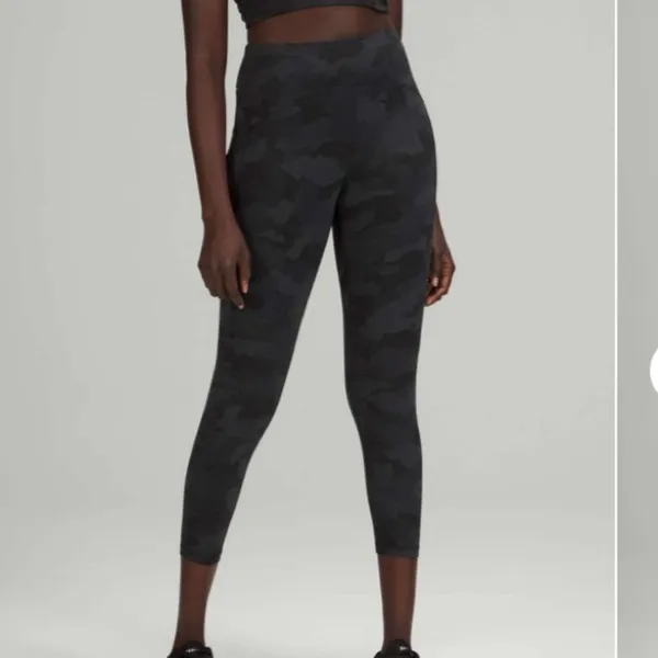 Lululemon Gray Camouflage Power Through High Rise Leggings 4 - Image 5