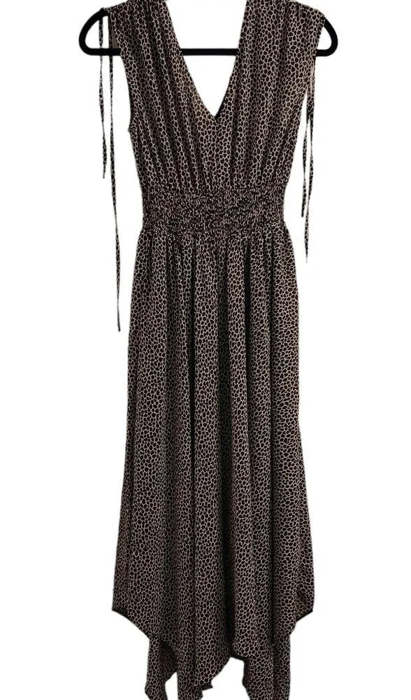 Banana Republic Women's Midi Dress animal print size 0 - Image 4