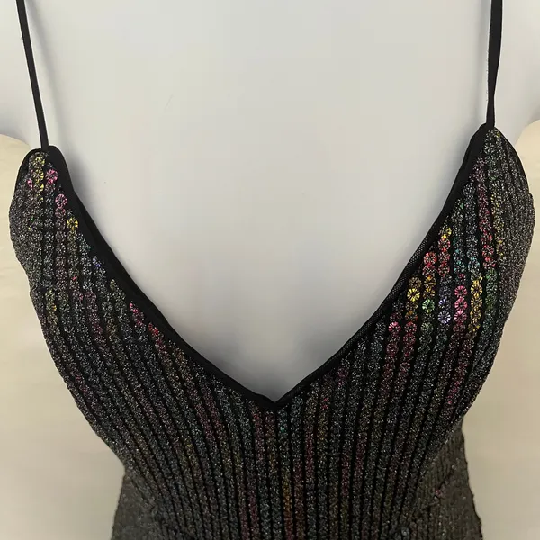 X By NBD Y2K Sequin Rainbow Mini Dress XS Club Festival Revolve Indie Sleaze - Image 5