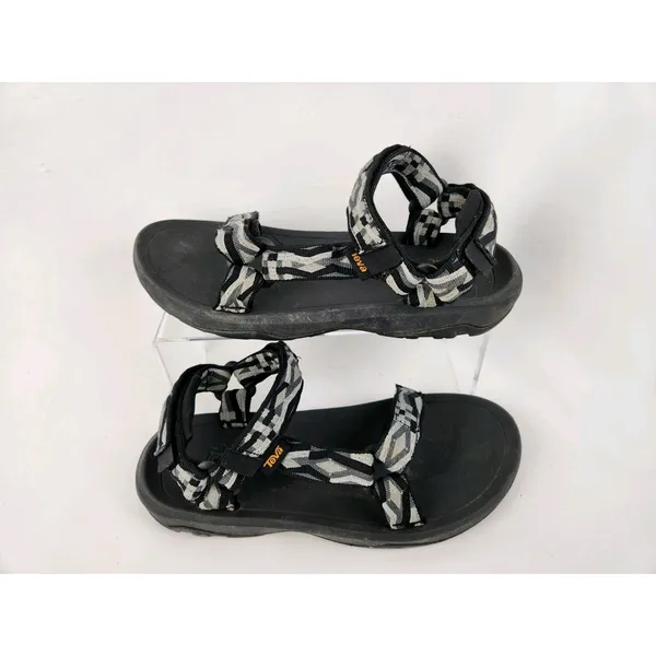 Teva Hurricane SZ‎ 6 Sandals Womens Outdoor Hiking Walking Shoes Geometric Black - Image 8
