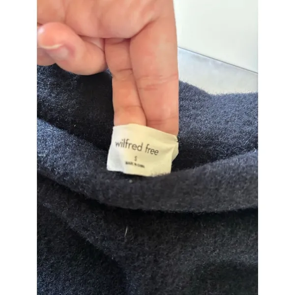 Aritzia Wilfred Free Pull On Fuzzy Knit Black Pants Size Small - Image 2