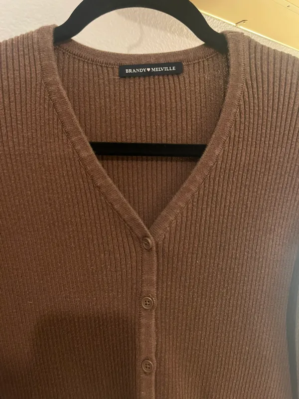Brandy Melville Brown Long Sleeve From - Image 5
