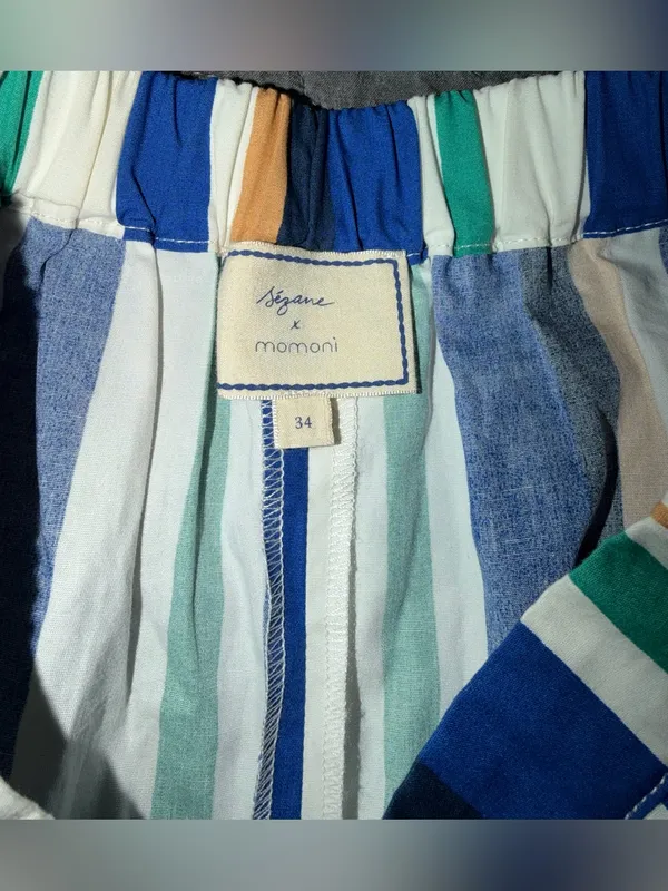 Sézane X Momonì-Nicolo Shorts-Multicolor Women’s Size-Fr-34/US XS/2 - Image 2