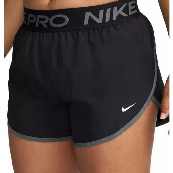 Nike Pro Dri-Fit Running Shorts Black Gray Trim Athletic Women’s Medium - Image 2