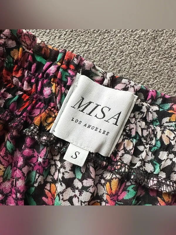 Misa Los Angeles Marion Mini Ruffled Skirt Small - Image 4