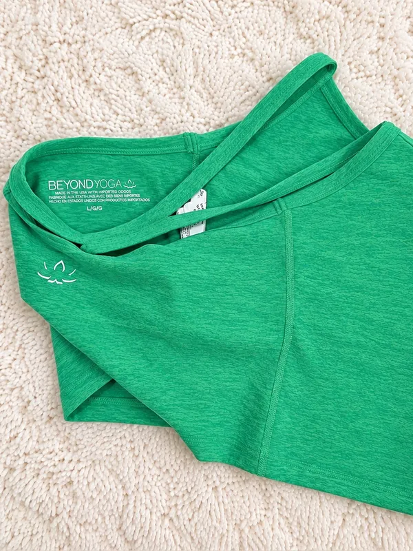 Beyond Yoga Spacedye Slim Racerback Crop Tank – Bright Emerald – L - Image 6