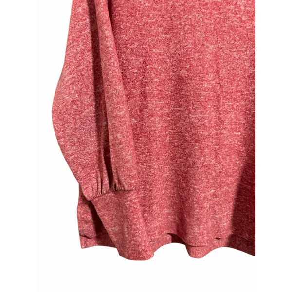 Maeve by Anthropologie‎ Fleece Cowl Neck Sweater Red Women's Size Large - Image 7