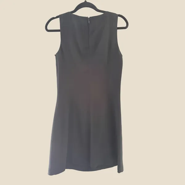 Hugo Buscati Collection Womens Black‎ 100% Silk Sleeveless Sheath Dress Size 10 - Image 4