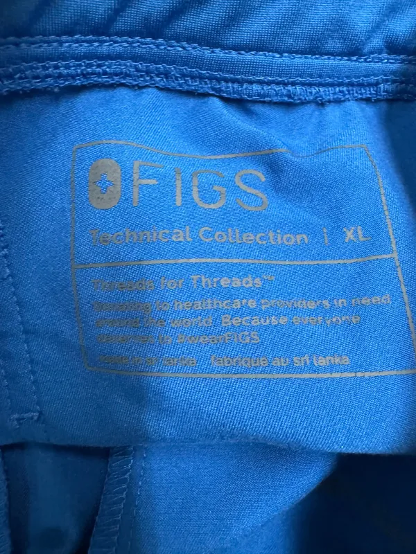 Figs Royal Blue Zamora Jogger Scrub Pants Size X-Large - Image 4
